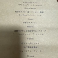 メニュー表