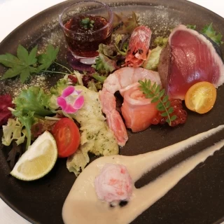 前菜　ポン酢のジュレが絶品！