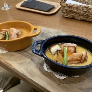 試食で頂いた地鶏の茶碗蒸し
