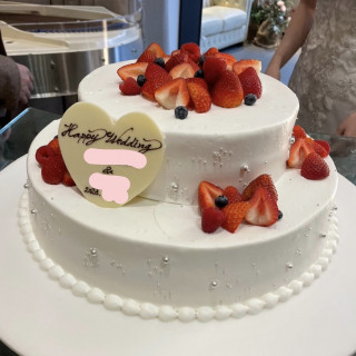 ウェディングケーキです。すべて食べれるものにしました。