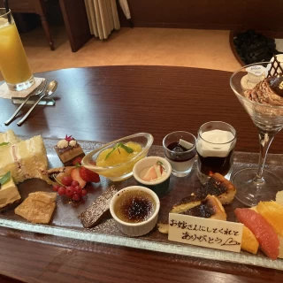 披露宴後、控え室で頂いたデザート