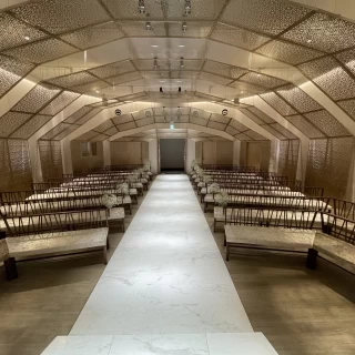チャペル　ステージから見た新郎新婦目線での眺め