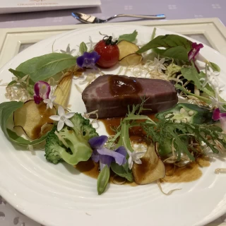 試食のお肉