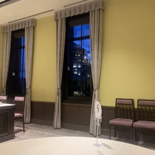 会場から見た夜の大阪城