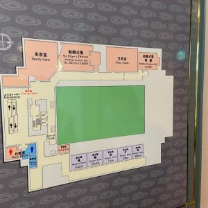 挙式会場がある階の案内図です。|634787さんのホテルオークラ京都の写真(1588456)