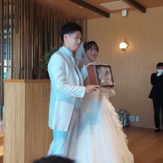 結婚証明書披露