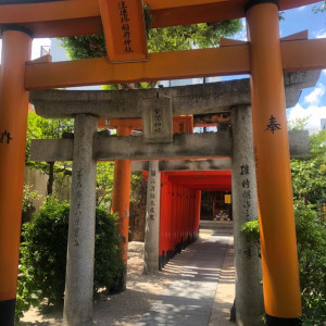 朱色の鳥居が並んで写真映えする|634937さんの櫛田神社(福岡県)の写真(1586561)