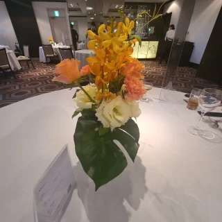 ゲストテーブル装花