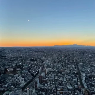 会場から見える大きな景色