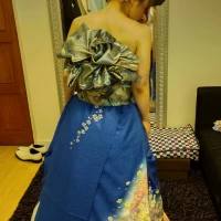 振袖をアレンジしていただきました