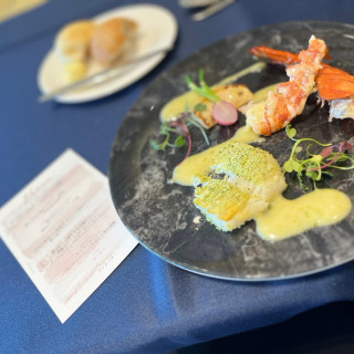 メインの魚料理