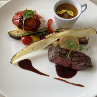 試食のお肉