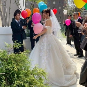 バルーンリリース|635686さんのBIANCARA HILLSIDE TERRACE(ビアンカーラ ヒルサイドテラス)の写真(2549409)