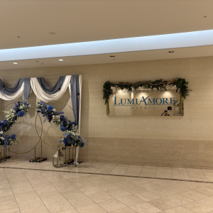 挙式会場と披露宴会場の間|635750さんのLUMIAMORE（ルミアモーレ）の写真(2526446)