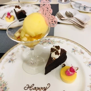 試食のデザートプレート