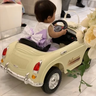 子供にリングガールをしてもらいました