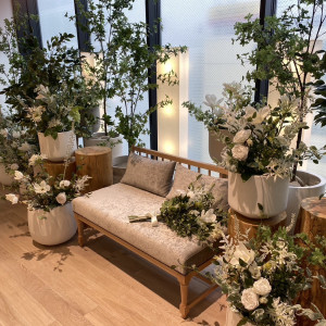 高砂の後ろにあるフォトスポット|636256さんのアルカンシエル横浜 luxemariage（アルカンシエルグループ）の写真(2463067)