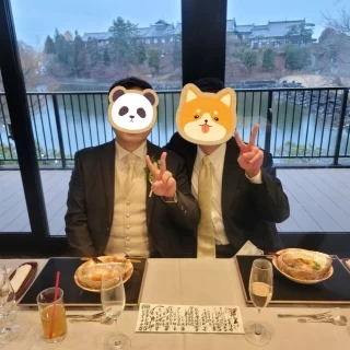 披露宴会場　外の風景