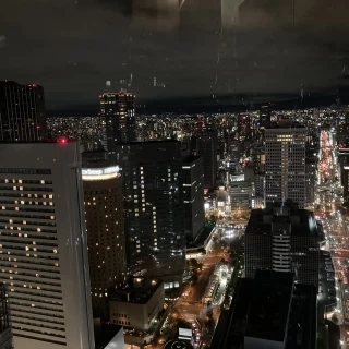 披露宴会場からの夜景