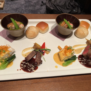 式場の新郎新婦用の料理|636506さんのKOTOWA 奈良公園 Premium View（コトワ 奈良公園 プレミアム ビュー）の写真(1599027)