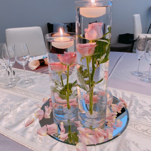 テーブルお花|636514さんのHILLSIDE VILLA Ciel et Vert（ヒルサイドヴィラ シエル ヴェルト）の写真(1598386)