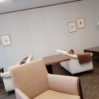 友人控え室です。打ち合わせの時にも利用しました。