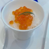 実家のお米を使った一口丼です