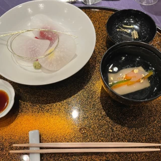 お刺し身と椀物