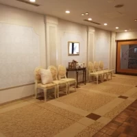 披露宴会場外