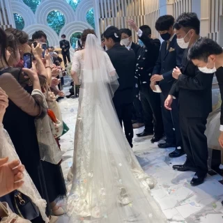 挙式後再入場シーン