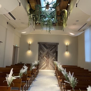 新郎新婦側から見たチャペル