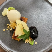試食のデザート　こちらは1人1皿提供されました