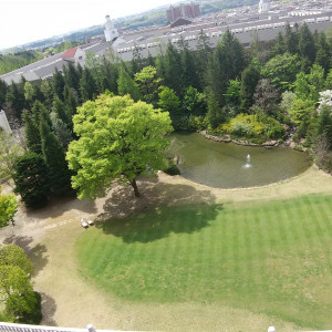 式翌朝のロイヤルスイートルームから見たお庭。|637404さんの仙台ロイヤルパークホテルの写真(1887118)