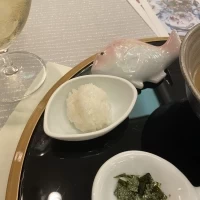 お米の味を味わうためにお茶漬けと別で出して頂けました。
