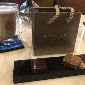 引出物のチョコレート|637553さんのBVLGARI Il Ristorante(ブルガリ イル・リストランテ)の写真(1633777)