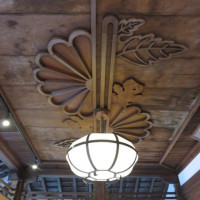 菊水楼の天井の照明、絵です。