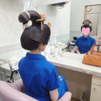 和装体験：かつら