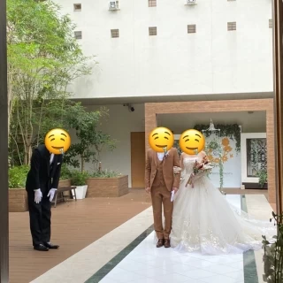 挙式会場と繋がっているガーデン