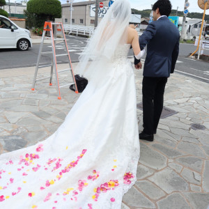 フラワーシャワー|638165さんのヴェルジェくらしき/FIVESTAR WEDDINGの写真(1613508)