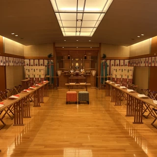 和装会場