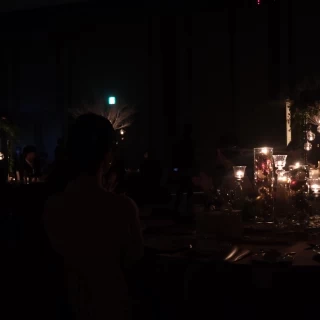 新郎新婦退場後