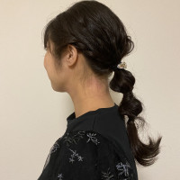 リハーサルメイクのお帰りヘアスタイル