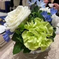 ゲストテーブルの装花