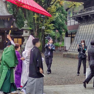 挙式会場出入口|639044さんの大國魂神社 結婚式場の写真(2282060)