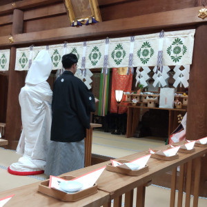 挙式中|639044さんの大國魂神社 結婚式場の写真(2282088)