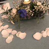テーブル上のお花