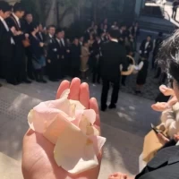 フラワーシャワー前