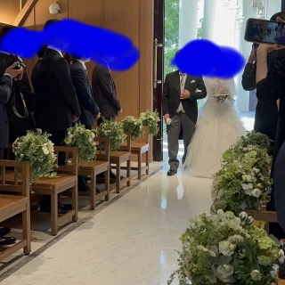 父と入場