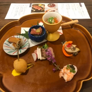 試食の八寸です。