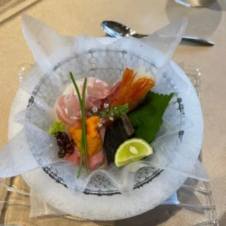 氷鉢のお刺身